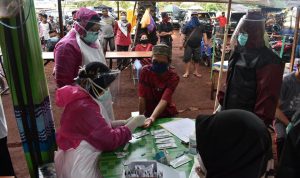 159 orang Rapidtes di Pasar Hasan Basri, 1 orang reaktif