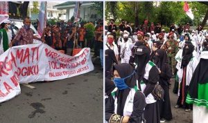 Tolak RUU HIP, Massa Berunjukrasa ke DPRD Kalsel