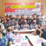 Humas Polda Kalsel silaturahmi dengan Wartawan