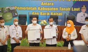 Peran Bupati Tala luar biasa, PKS Tala Bank Kalsel ditandatangani