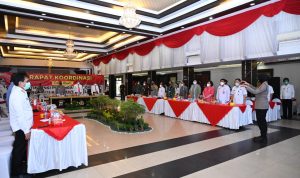 Pj Gubernur pimpin digelaran Rakor penangan covid19