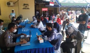 Polda Kalsel Buka Gerai Bervaksin Gratis
