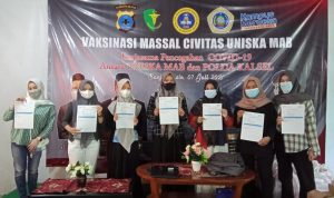 440 orang mendapat Vaksin Covid19 di UNISKA Banjarmasin