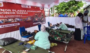 TNI AL – LANAL Banjarmasin gelar donor darah Plasma Konvalesen