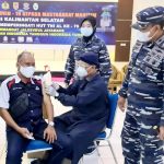 TIM VAKSINATOR TNI AL – LANAL BANJARMASIN, GENCARKAN SERVAK COVID-19 DI ULM