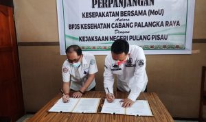 Kejari Pulpis Bersama BPJS Palangka Raya Perpanjang MOU