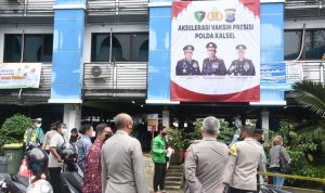 Wakapolda Kalsel Cek Pelaksanaan Vaksinasi Presisi di Universitas