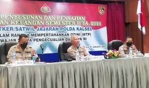 Polda Kalsel Gelar Penyusunan dan Penyajian Laporan Keuangan TA.2021