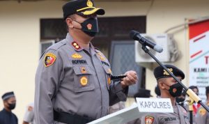 Kapolres Rofikoh Pimpin Langsung Sertijab dilingkup Polres Tala