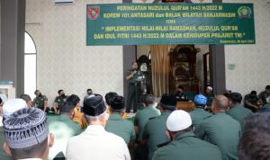 Danrem 101/Antasari Ajak Prajurit Tingkatkan Disiplin dan Profesionalisme