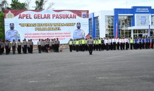 Polda Kalsel Gelar Pasukan Operasi Ketupat Intan 2022