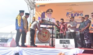 Pameran Saijaan Expo 2022 Resmi Dibuka, Wakapolda Kalsel Pukul Gong Pembukaan