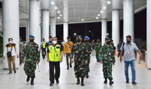 Komandan Lanud Sjamsudin Noor Tinjau Arus Balik Mudik Lebaran