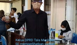 Anggota DPRD Tala ikuti Tes Urin oleh BNNK