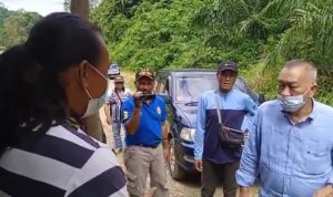 “JK”  Petugas IUP Perusda Baratala larang Penguasa lahan tambang Bambang masuki wilayah tambangnya