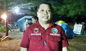 Puluhan Komunitas Pemuda Tala mendapat Edukasi dari BNNK di Pantai Batakan Baru