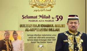 Ketua Badan Otonom Hukum dan HAM Syarif ucapkan Milad pada Sultan Khairul Saleh