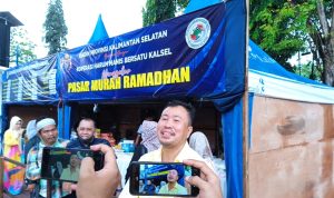 Koperasi harum Manis Bersatu Kalsel Gelar sembako Murah di Pasar Wadai Ramadhan