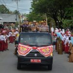 Dapatkan Piala Adipura, Pj Bupati dengan Rombongan  lakukan kirab keliling Marabahan