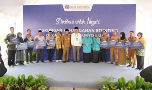 Percepat Penurunan Stunting, BI Kalsel Serahkan Bantuan PSBI di Barito Kuala