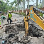 Akibat Pipa bocor, Distribusi Air PAM sementara terhenti