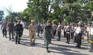 Hadapi Pilkades 13 September, Aparat keamanan Gelar Pasukan