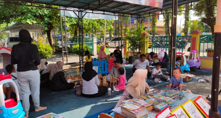 Dispersip Tabalong gelar Gemar Membaca di Minggu Ceria
