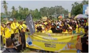 Gelaran Jalan sehat Kecamatan Belawang Di ikuti Ribuan Masyarakat