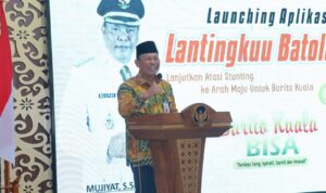 Harapkan angka Stunting turun, Pj. Bupati Batola Launching Aplikasi Lantingkuu Batola