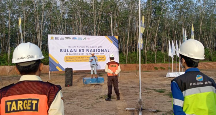 PT EBL Site Rantau Gelar Apel Memperingati Bulan K3 Nasional