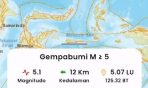 Ada getaran Gempa kecil GM 4,8 di Alalak Batola