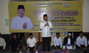 Awali Safari Ramadhan 1445 H Pj. Bupati Mujiyat kunjungi Desa Sungai Telan Muara