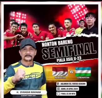 Pj. Bupati Tala ajak NONTON BARENG! Piala Asia U-23 dengan Door Prize 10 juta