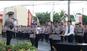 Polres Kotabaru Gelar Sertijab Kasat Polairud Dan Kapolsek Kelumpang Barat