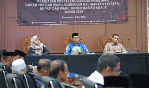 KPU Barito Kuala Sosialisasi Pemilihan Gubernur dan Wagub KalSel, Bupati Dan Wakil Bupati