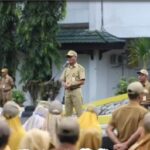 Sekda Pamit Undur Diri Saat Pimpin Apel Gabungan