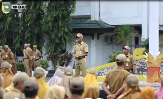 Sekda Pamit Undur Diri Saat Pimpin Apel Gabungan