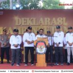 Pj. Bupati Tala ajak Pemilu Damai  Dalam Deklarasi Kampanye Damai 2024