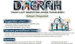 Bappeda Gelar Tanah Laut Innovation Award 2024
