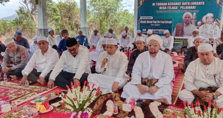 Peringatan Maulid Nab Muhammad SAW di Turbah Lokbatu Pelaihari Sukses, bahkan  para undangan sampai menitikkan air mata