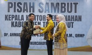Hadiri Pisah Sambut Kepala Kantah Tanah Laut, Ini Pesan Pj Bupati