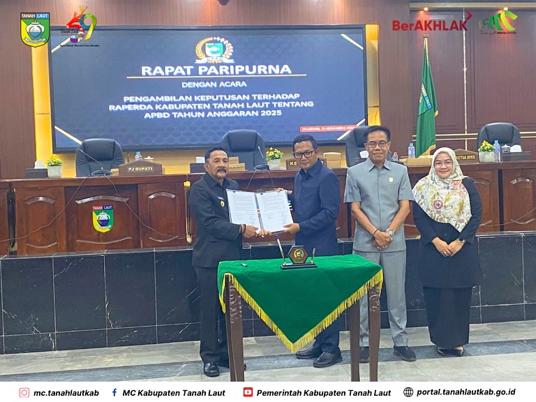 Tok! APBD Tanah Laut 2025 Disepakati Senilai 2,7 Triliun
