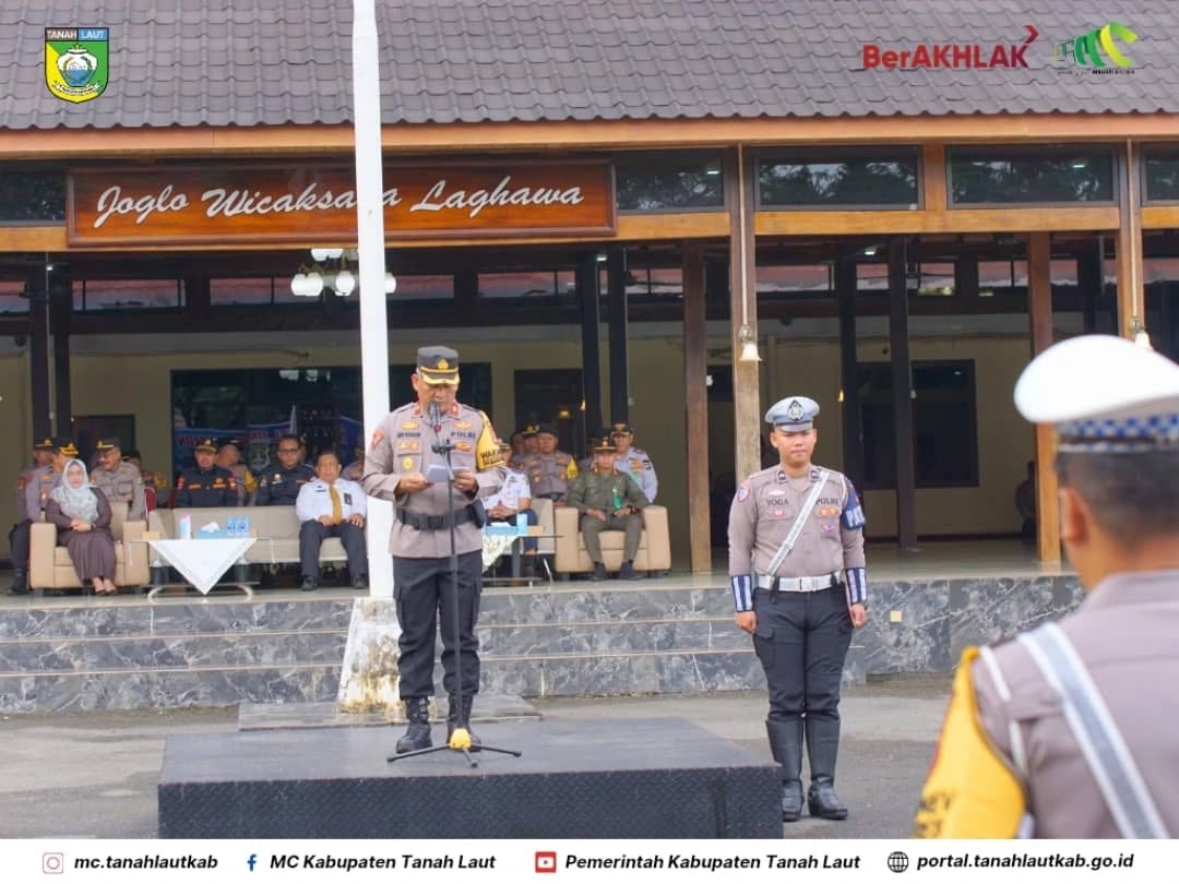 Kasatpol PP dan Damkar Tala hadiri Apel Gelar Pasukan Operasi Kewilayahan Keselamatan Intan 2025