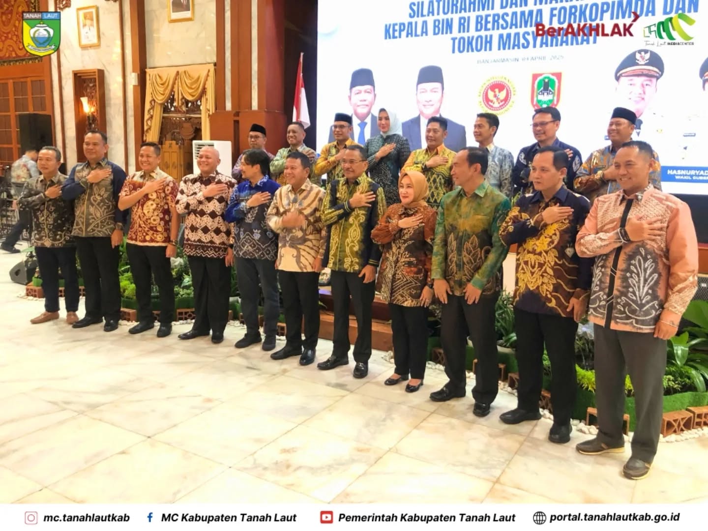 Wabup Tanah Laut Hadiri Silaturahmi Kepala BIN RI di Banjarmasin