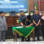 Ketua DPRD bersama Bupati  Tandatangani Nota Kesepakatan Ranwal RPJMD Tala 2025-2029