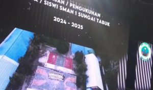 Acara Perpisahan SMAN 1 Sungai Tabuk di Hexagon Café & Clup Malam Disorot