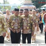Wabup Tala bersama Ketua GOW Hadiri  Peringatan Hari Jadi ke 73 Kabupaten HSU