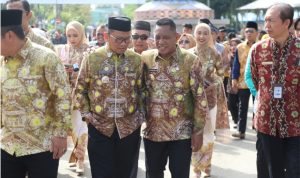 Wabup Tala bersama Ketua GOW Hadiri  Peringatan Hari Jadi ke 73 Kabupaten HSU