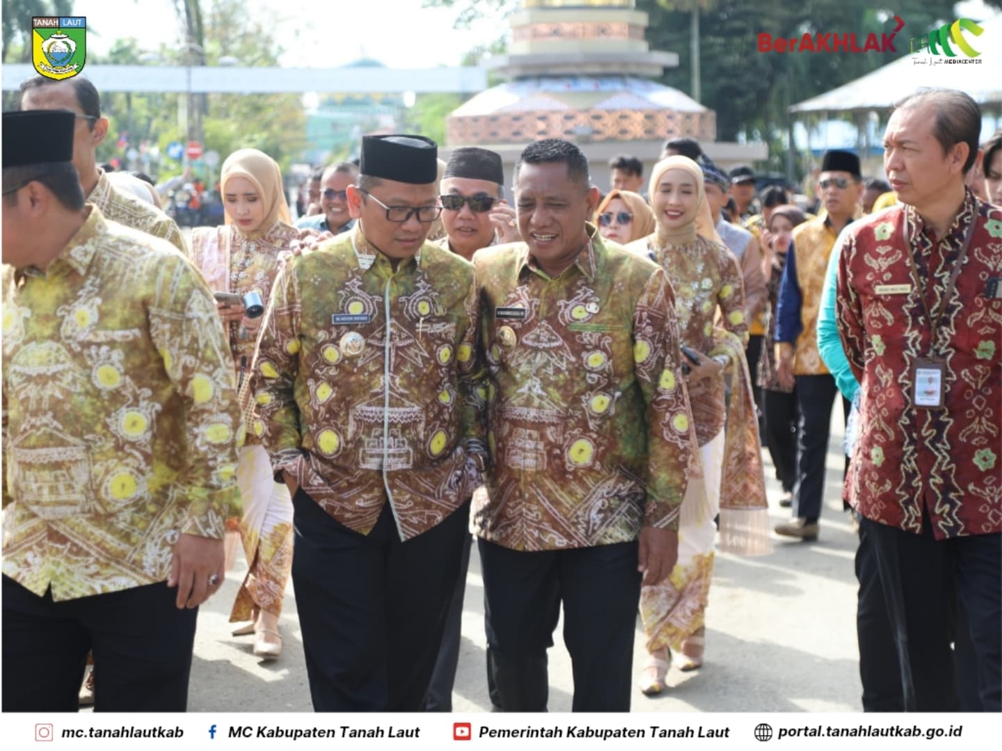 Wabup Tala bersama Ketua GOW Hadiri  Peringatan Hari Jadi ke 73 Kabupaten HSU