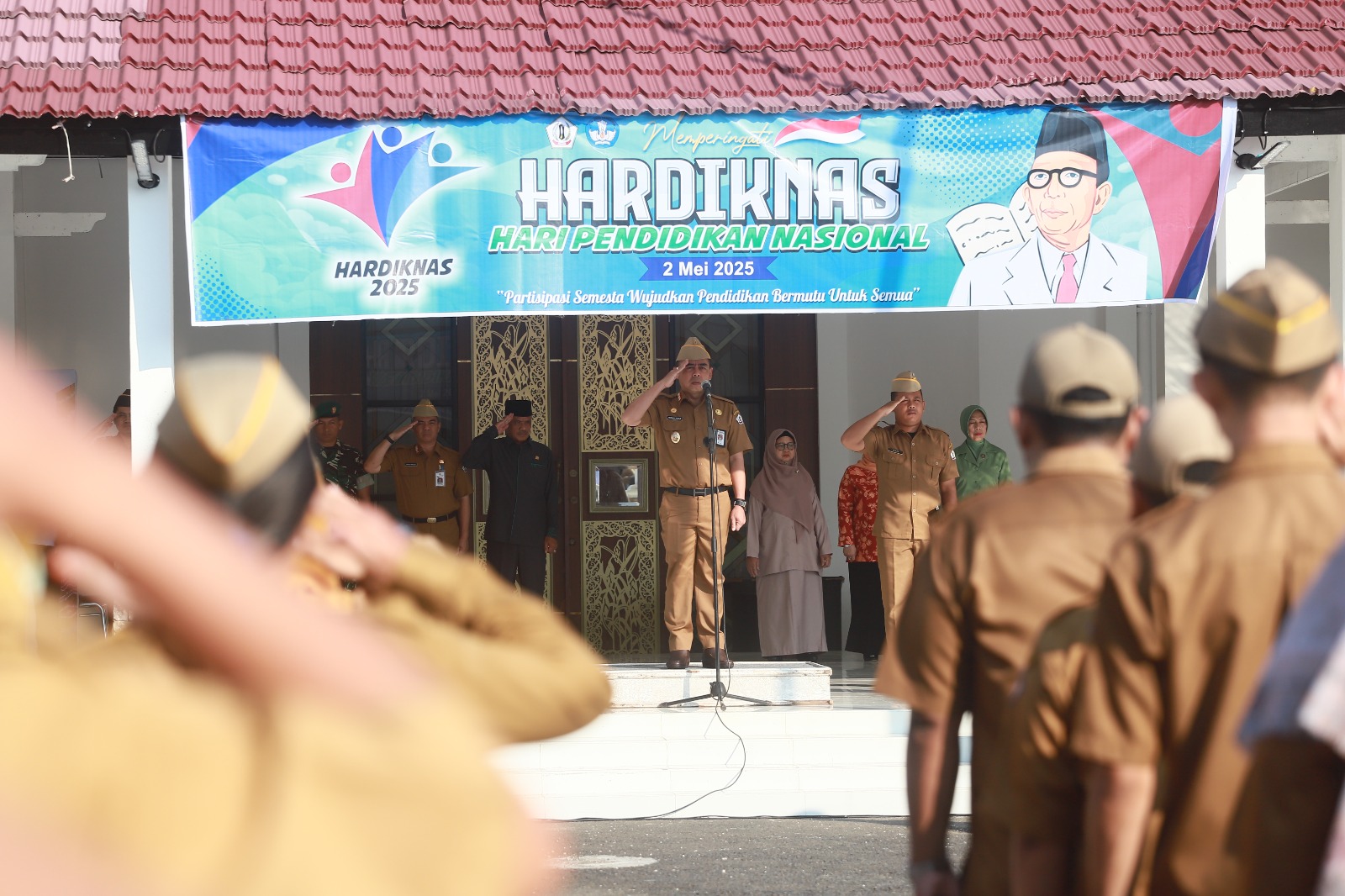 Di Gelaran Peringatan Hardiknas 2025, Wabup. Batola  Sampaikan Pesan Menteri Pendidikan